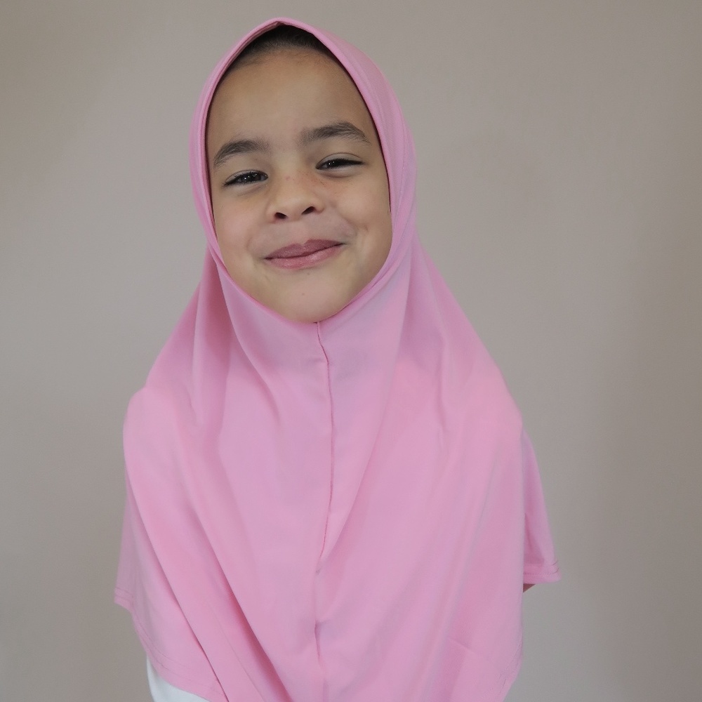 Girls Hijab - Instant Amira One Piece Pink